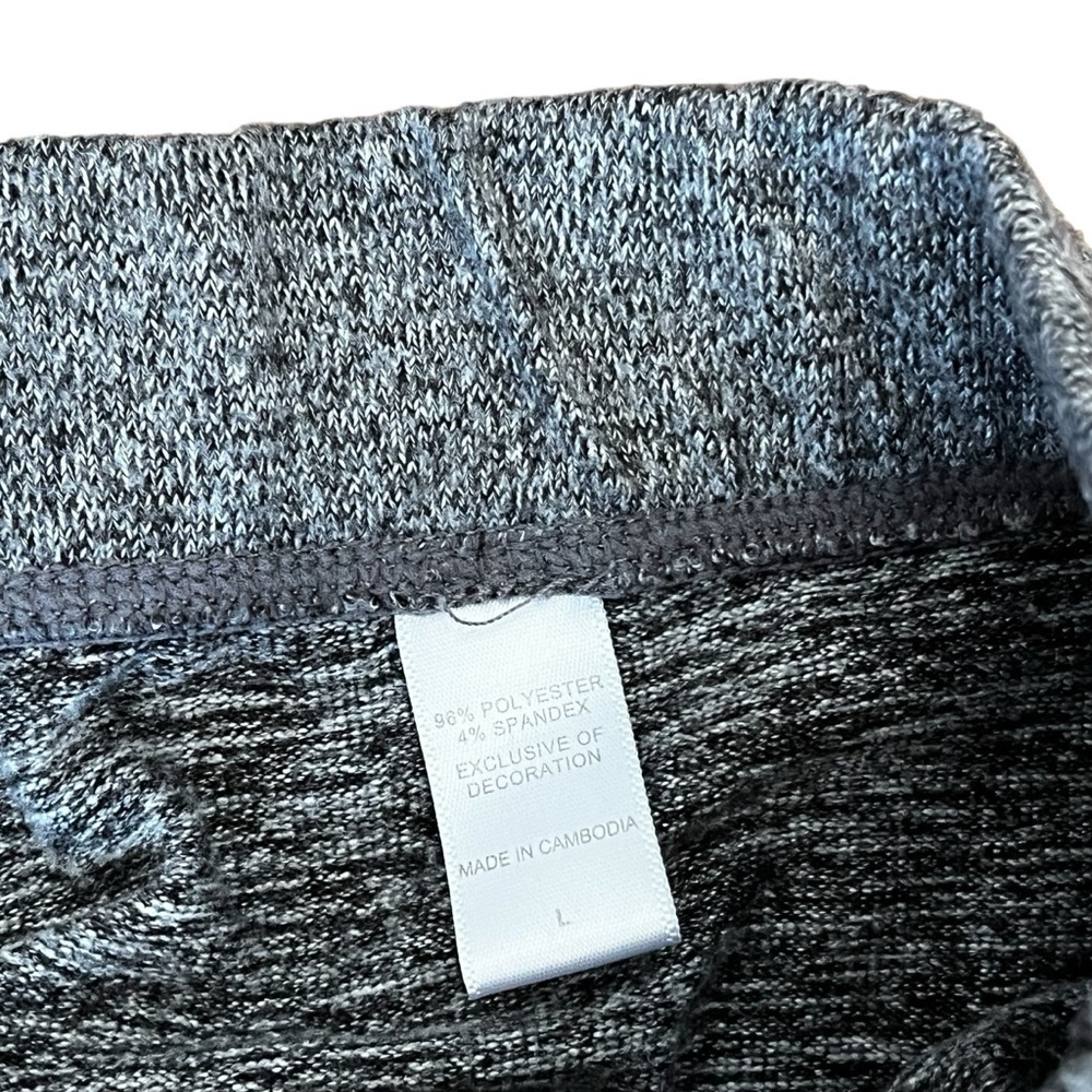 Cuddl Duds Women’s Large Gray Pants Comfy Tapered - Picture 6 of 8
